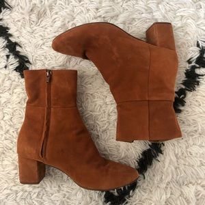 H&M Premium suede booties size 38